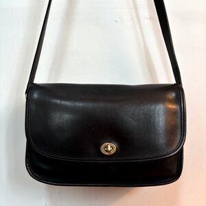 COACH 9790 Vintage Black Leather City Bag